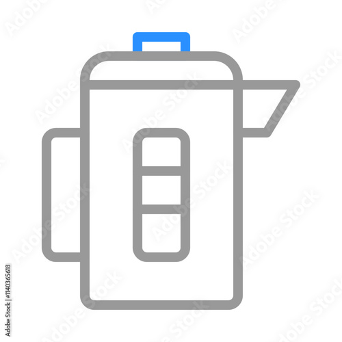 Electric kettle icon. Concept of hot drinks and household appliances.