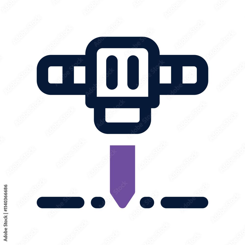 jackhammer icon. vector dual tone icon for your website, mobile, presentation, and logo design. jackhammer icon. vector dual tone icon for your website, mobile, presentation, and logo design.