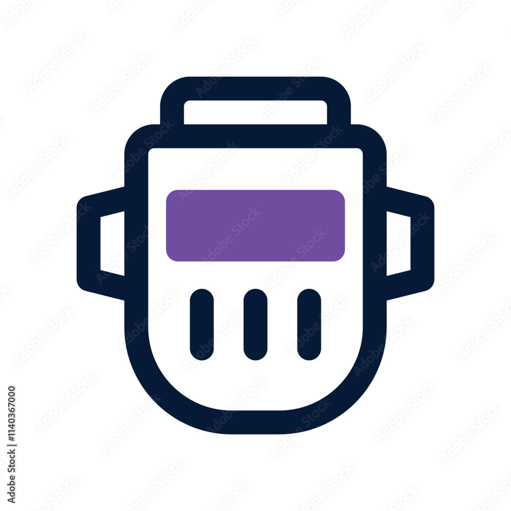 welding mask icon. vector dual tone icon for your website, mobile, presentation, and logo design. welding mask icon. vector dual tone icon for your website, mobile, presentation, and logo design.