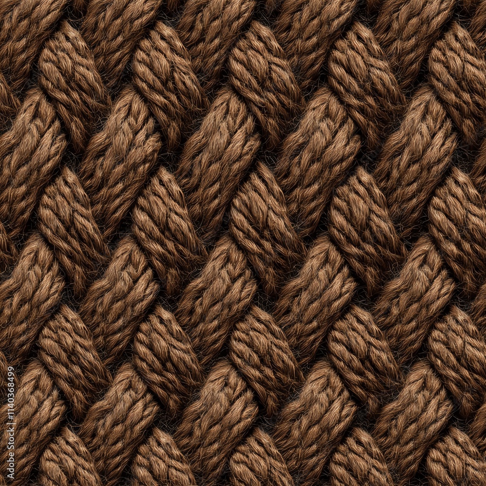 Close-up of brown braided rope texture, showcasing intricate weaving pattern. Close-up of brown braided rope texture, showcasing intricate weaving pattern.