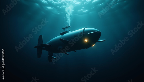 Exploring the mysteries of the ocean with a submersible in the depths of an enigmatic underwater world