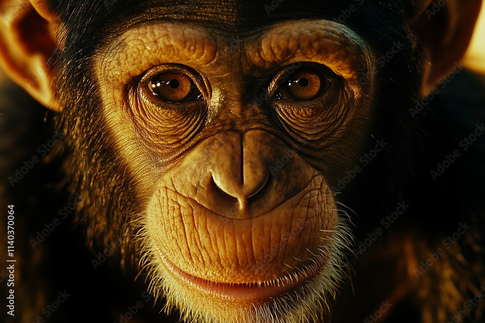 Playful Expression, Chimpanzee Playful Expression, Chimpanzee