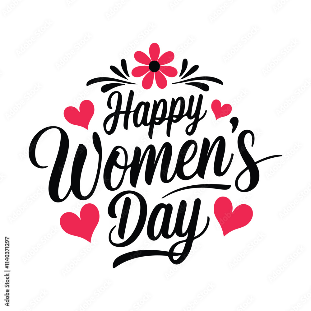 Naklejka premium International Women’s Day Celebration Design.