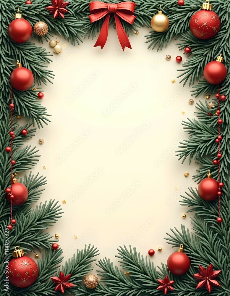 Christmas card with space for wishes Christmas card with space for wishes