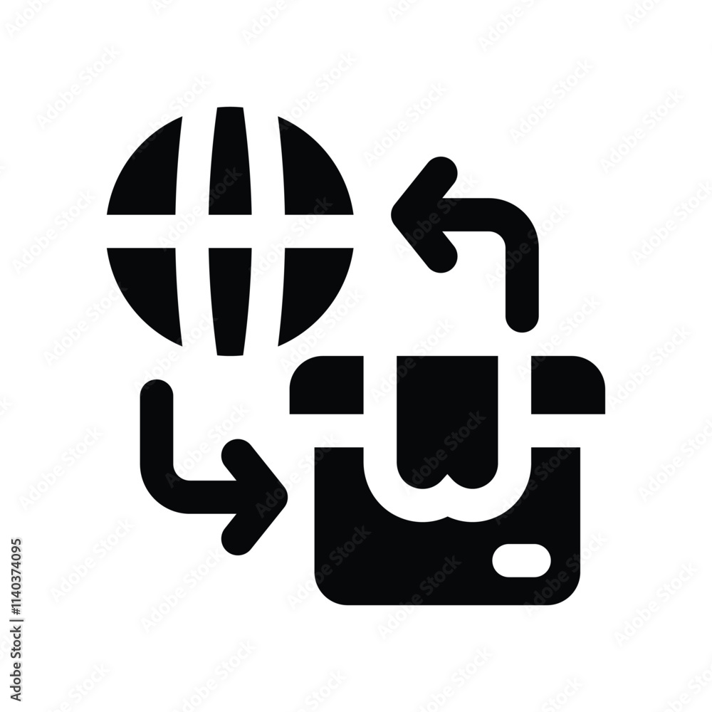 global distribution icon. vector glyph icon for your website, mobile, presentation, and logo design. global distribution icon. vector glyph icon for your website, mobile, presentation, and logo design.