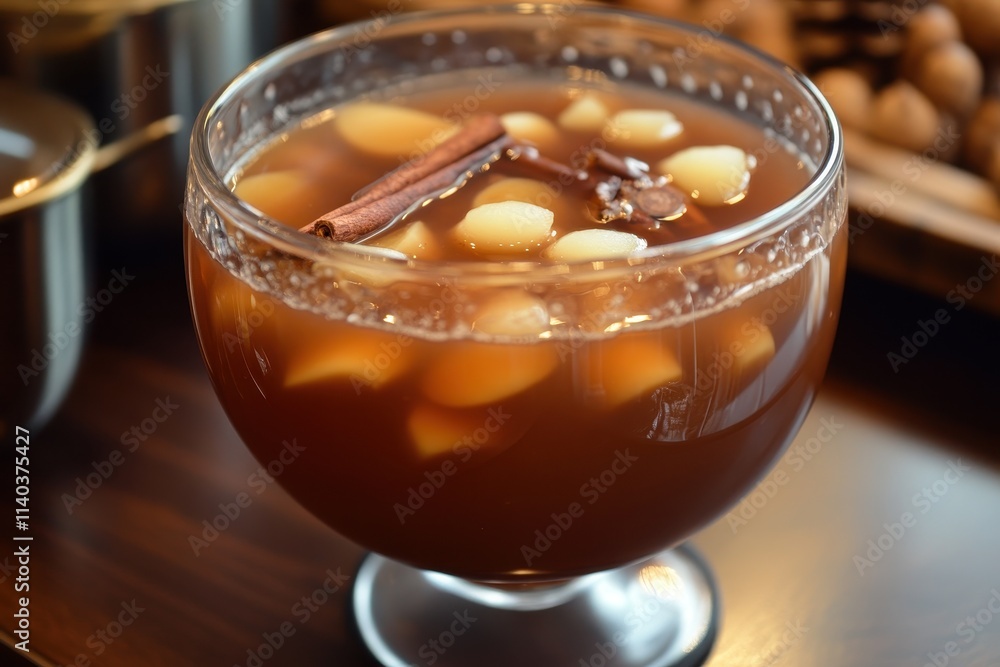Sujeonggwa is a traditional South Korean cinnamon drink dark reddish brown made with cinnamon gotgam and ginger topped with pine nuts and red dates Sujeonggwa is a traditional South Korean cinnamon drink dark reddish brown made with cinnamon gotgam and ginger topped with pine nuts and red dates