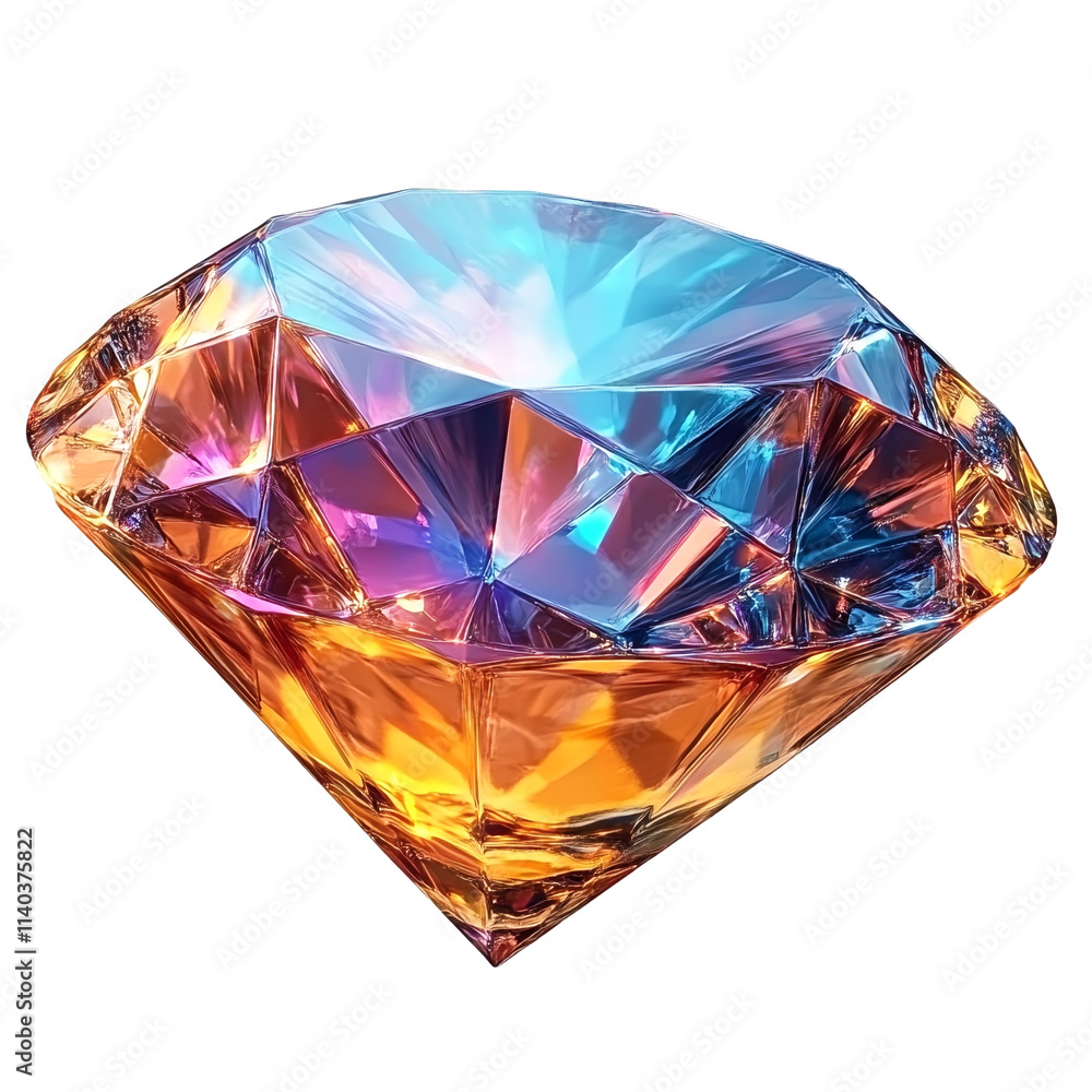 A Large Crystal Faceted Gemstone.