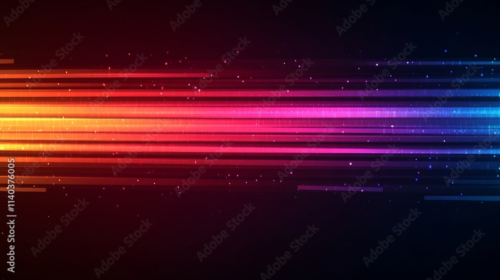 Obraz premium Glowing Digital Lines and Business Graphs for Corporate Innovation Themes