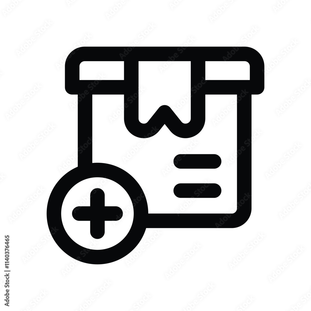 add icon. vector line icon for your website, mobile, presentation, and logo design.