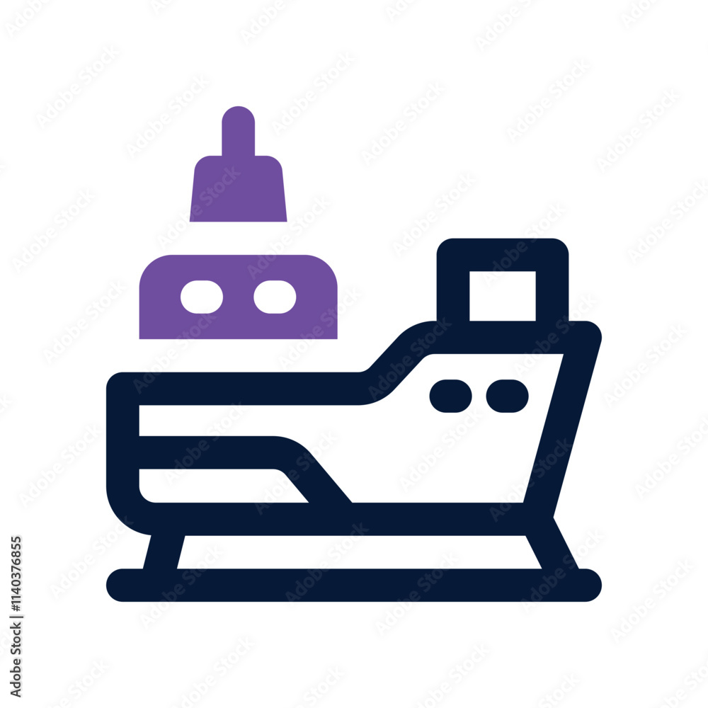 cargo ship icon. vector dual tone icon for your website, mobile, presentation, and logo design. cargo ship icon. vector dual tone icon for your website, mobile, presentation, and logo design.