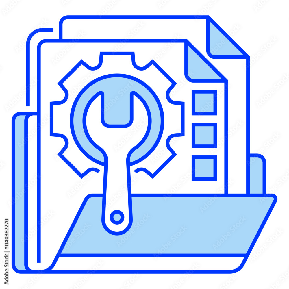 File Repair Line Icon. linear style sign for mobile concept and web design. Outline vector icon. File Repair Line Icon. linear style sign for mobile concept and web design. Outline vector icon.