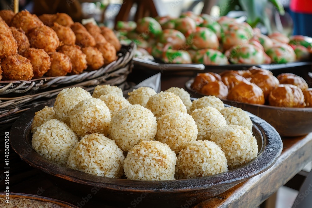 traditional Brazilian fried rice balls traditional Brazilian fried rice balls
