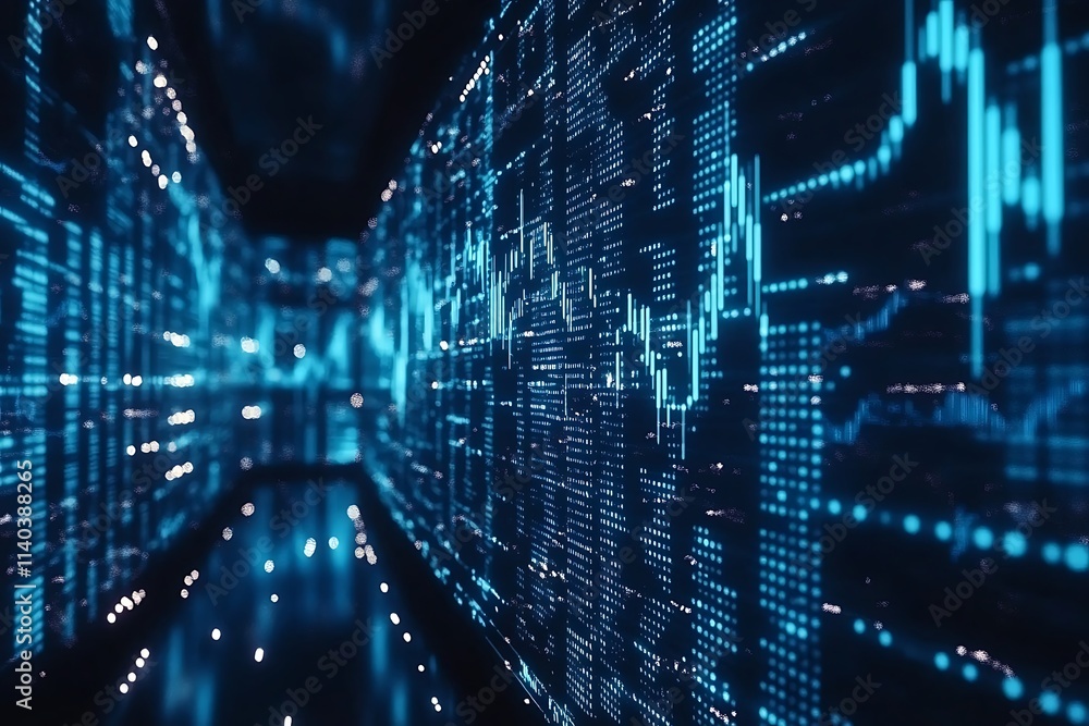 Abstract Data Stream Corridor Background Abstract Data Stream Corridor Background