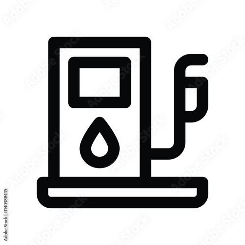 gas station icon. vector line icon for your website, mobile, presentation, and logo design.