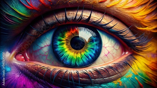 Eye Color Prediction Chart: Aerial Photography of Colorful Eyes & Predictive Analysis