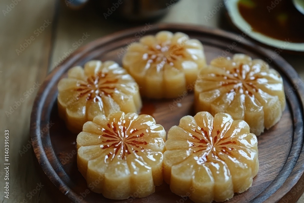 Traditional Korean dessert Yakgwa honey cookie Traditional Korean dessert Yakgwa honey cookie