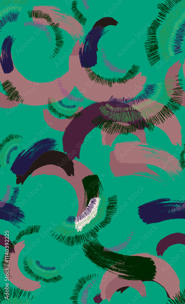 Naklejka premium pattern with fishes