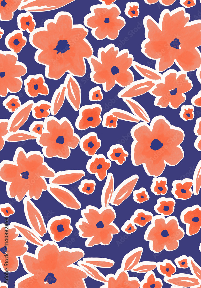 seamless pattern with flowers seamless pattern with flowers