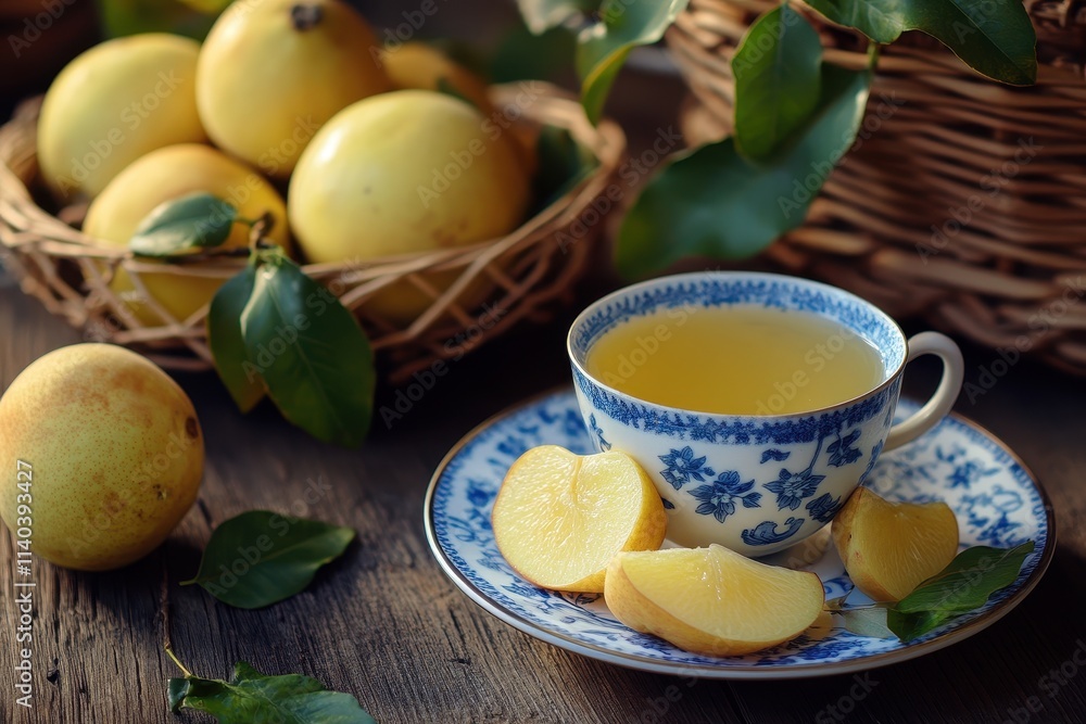 Warm quince herbal infusion Warm quince herbal infusion