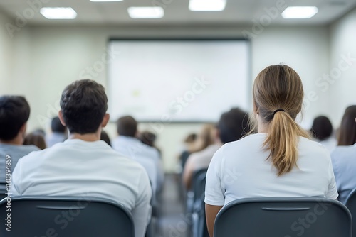 Blurred Students in Classroom Lecture Hall