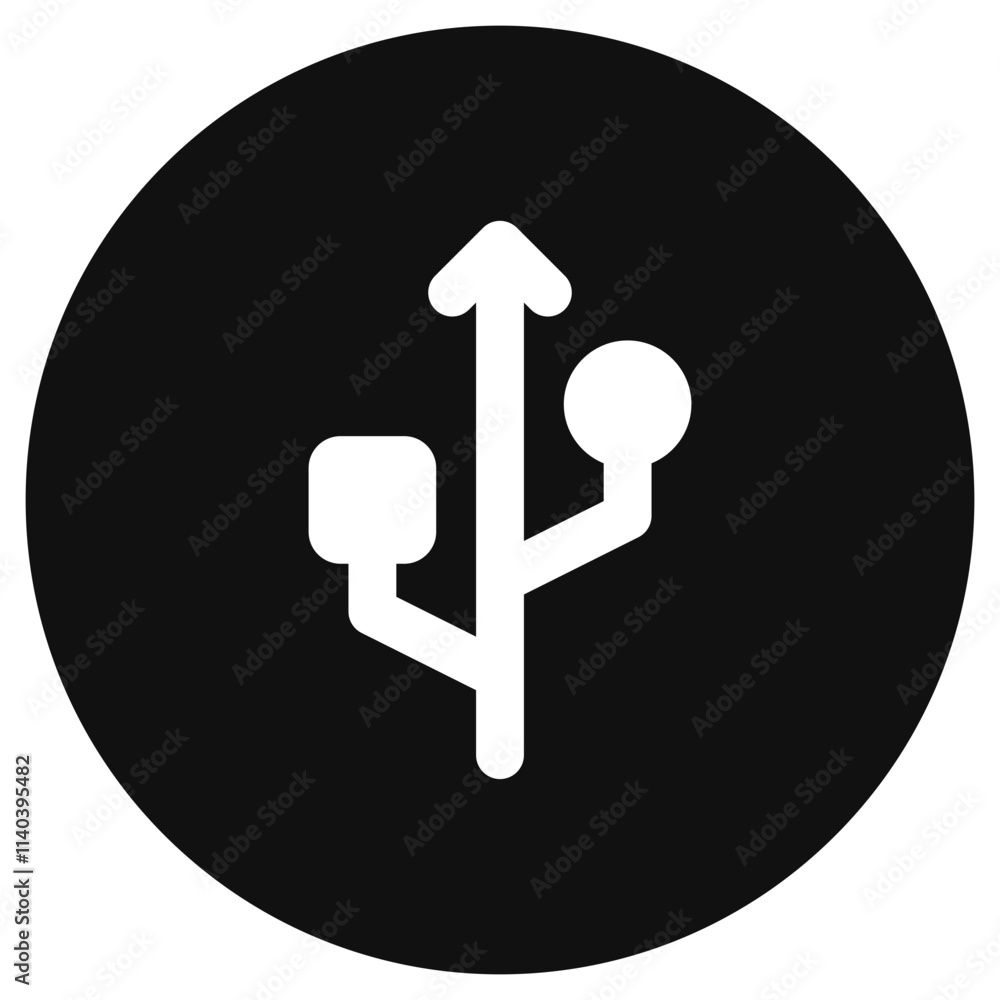 Editable vector usb connection icon. Part of a big icon set family. Perfect for web and app interfaces, presentations, infographics, etc Editable vector usb connection icon. Part of a big icon set family. Perfect for web and app interfaces, presentations, infographics, etc