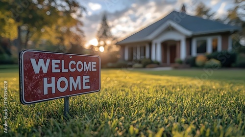 A red sign that says 