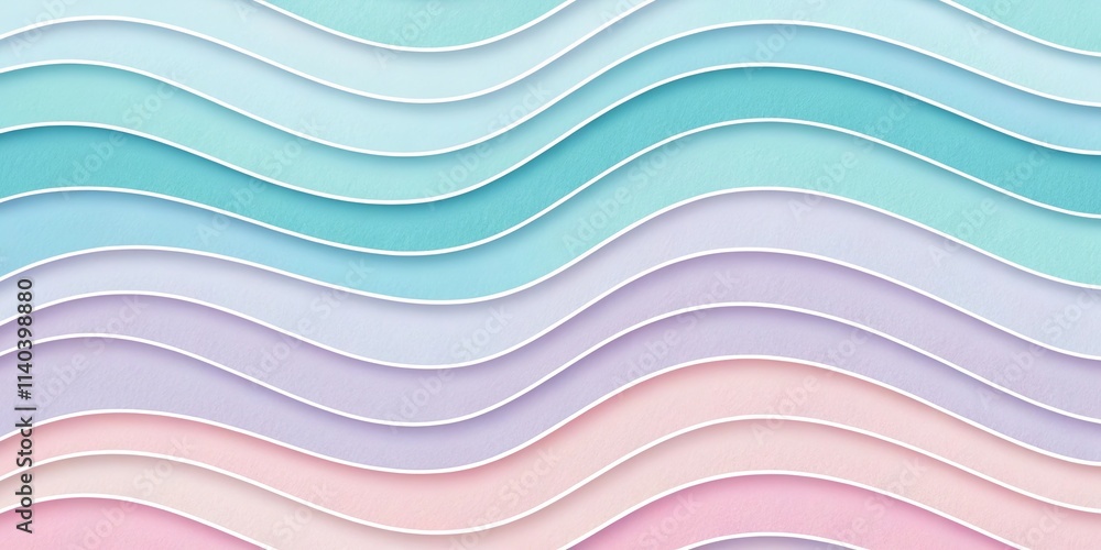 Obraz premium A colorful wave with pink, blue, and purple stripes