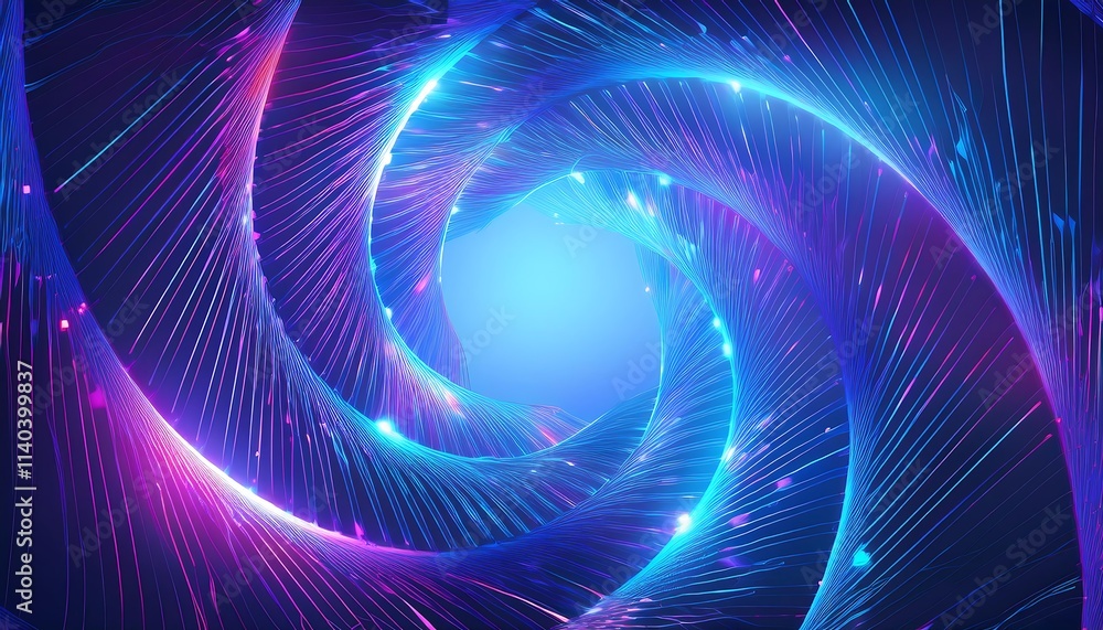 Abstract spiral design with vibrant colors and lights. Abstract spiral design with vibrant colors and lights.