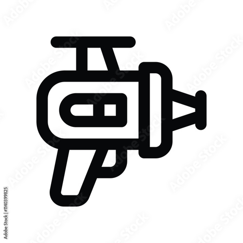 blaster icon. vector line icon for your website, mobile, presentation, and logo design.