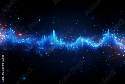 Dynamic Galaxy Nebula Wave Graphic