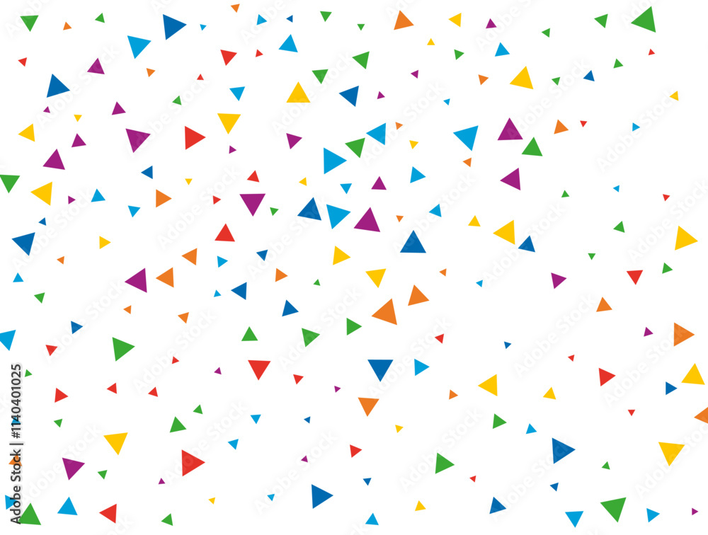 Rainbow Triangular Confetti. Confetti celebration, Falling rainbow abstract decoration for party, birthday celebrate, anniversary or event, festive. Festival decor. Vector illustration. Rainbow Triangular Confetti. Confetti celebration, Falling rainbow abstract decoration for party, birthday celebrate, anniversary or event, festive. Festival decor. Vector illustration.