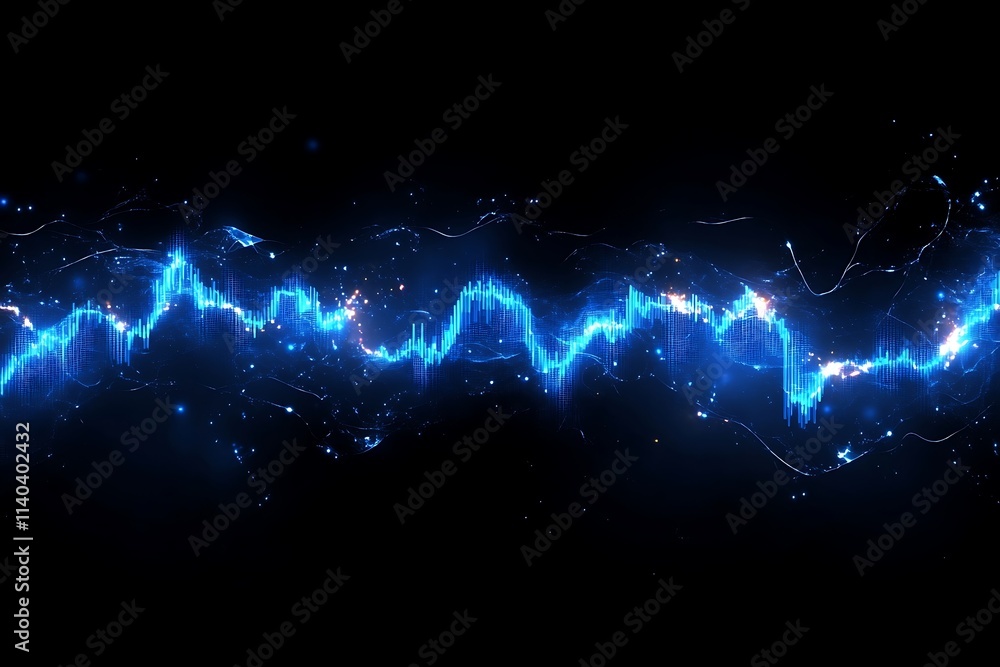 Blue Abstract Dynamic Wave Pattern Blue Abstract Dynamic Wave Pattern