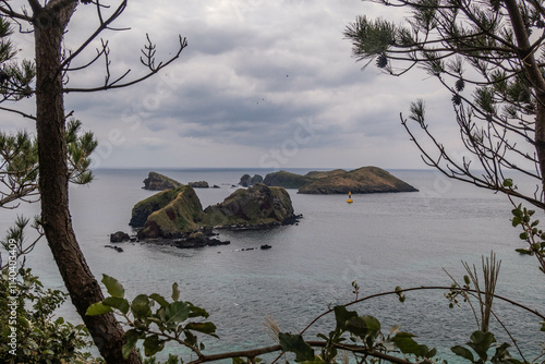 View of Chagwido Island, Jeju Olle Trail, Jeju, South Korea photo