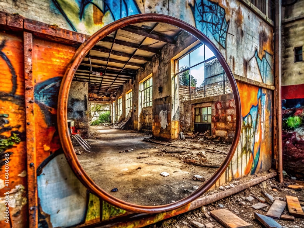 Funny Mirror Reflections Urban Exploration Photography - Distorted Images, Abandoned Places, Graffiti Art Funny Mirror Reflections Urban Exploration Photography - Distorted Images, Abandoned Places, Graffiti Art