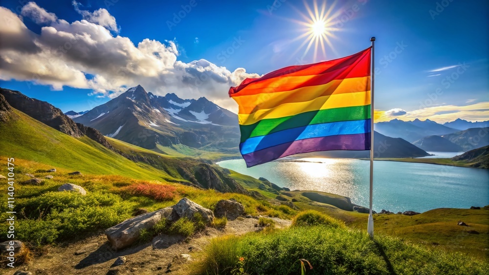 Gay Bear Pride Flag Landscape Photography: Stunning Nature Scenes with Rainbow Bear Flag Gay Bear Pride Flag Landscape Photography: Stunning Nature Scenes with Rainbow Bear Flag
