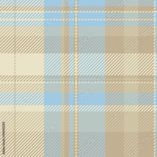 Custom textile texture vector, upscale pattern tartan fabric. Stroke background check plaid seamless in light and pastel colors.