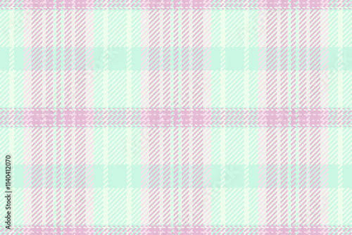 Sheet textile check vector, white plaid pattern texture. Industrial tartan background fabric seamless in light and honey dew colors.