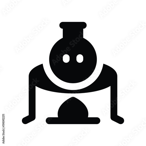 burning icon. vector glyph icon for your website, mobile, presentation, and logo design.