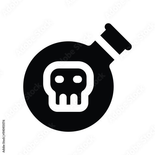 toxin icon. vector glyph icon for your website, mobile, presentation, and logo design.