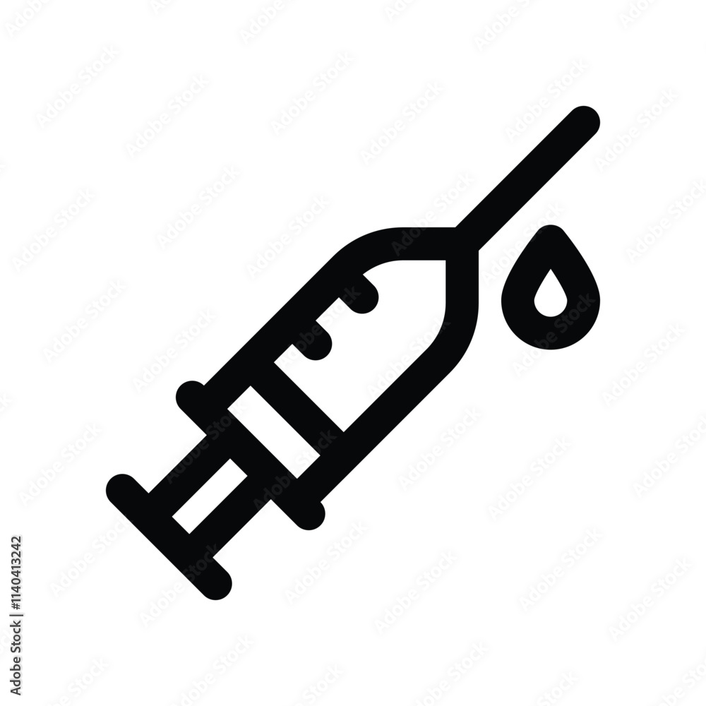 syringe icon. vector line icon for your website, mobile, presentation, and logo design. syringe icon. vector line icon for your website, mobile, presentation, and logo design.