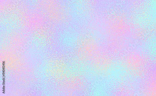 Vector pastel rainbow foil texture background. Abstract gradient bright and shiny light reflection rough texture surface. Vector for background, backdrop, web, wallpaper, print and design artwork.