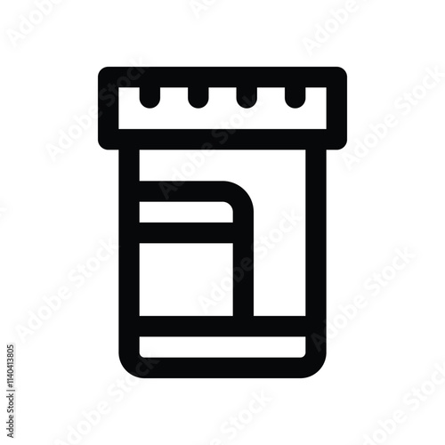 lab sample icon. vector line icon for your website, mobile, presentation, and logo design.