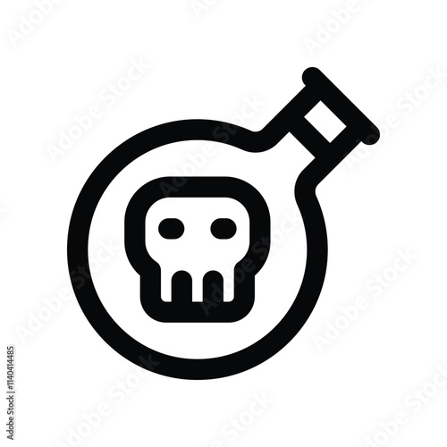 toxin icon. vector line icon for your website, mobile, presentation, and logo design.