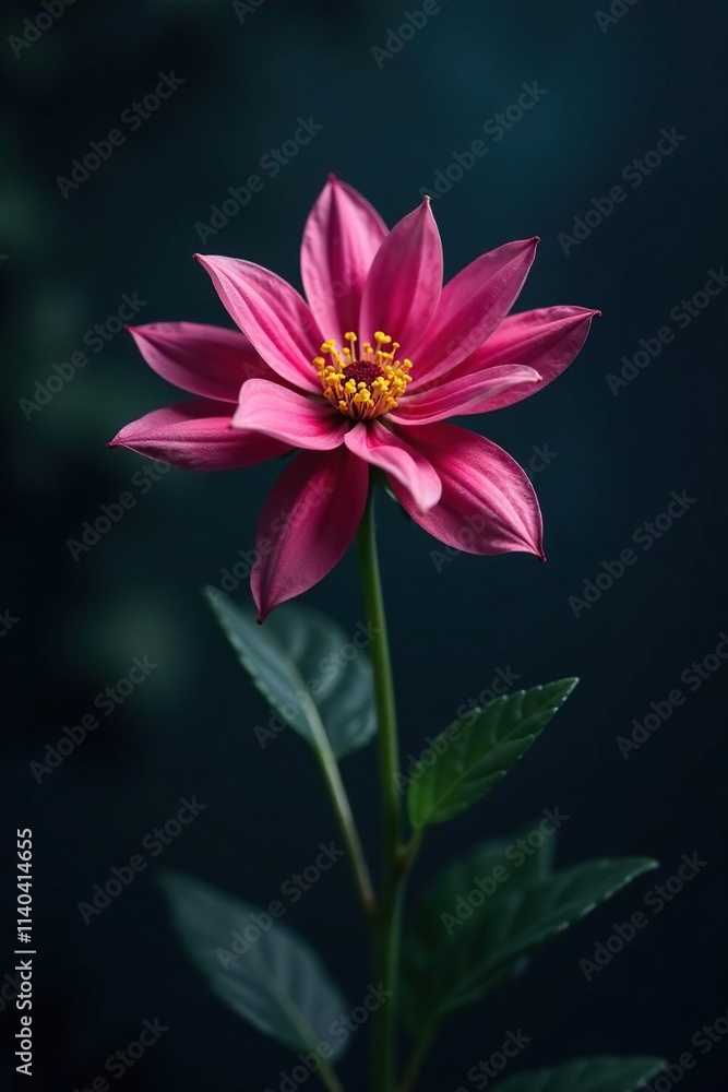 Aquilegia flower's unique shape and color against a dark and moody background, moody, nature Aquilegia flower's unique shape and color against a dark and moody background, moody, nature
