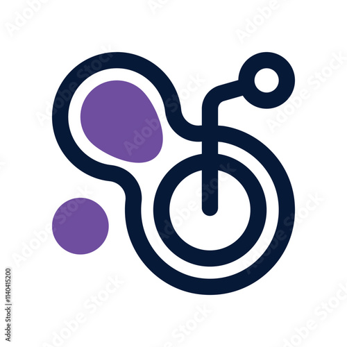 mitosis icon. vector dual tone icon for your website, mobile, presentation, and logo design.