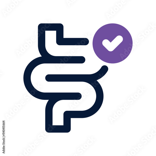 intestine icon. vector dual tone icon for your website, mobile, presentation, and logo design.