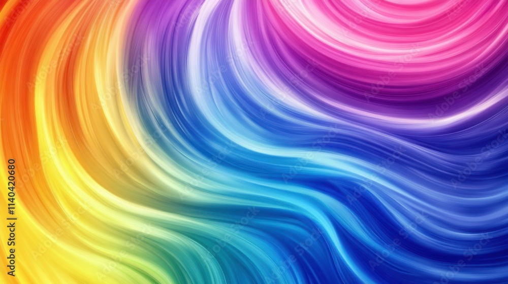 Vibrant Flow of Colors in Modern Style Vibrant Flow of Colors in Modern Style