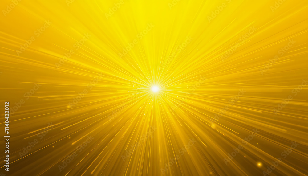 Abstract Spin Yellow Energy Background, flat design, with white tones
