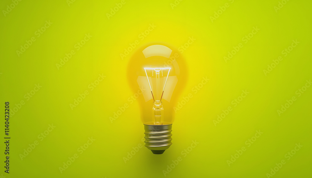 Environment friendly Light bulb on green background, ecology or renewable energy concept. Gen AI, realistic, with white tones Environment friendly Light bulb on green background, ecology or renewable energy concept. Gen AI, realistic, with white tones
