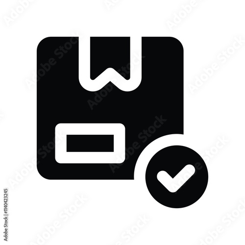 box icon. vector glyph icon for your website, mobile, presentation, and logo design.